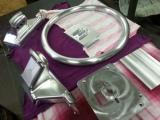 Custom Steering Wheel for Armored Vehicle Machined from Billet 6061 Aluminum: View 2 of 2.